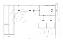 NALO Eckstand ESKE 3x5m Grundriss