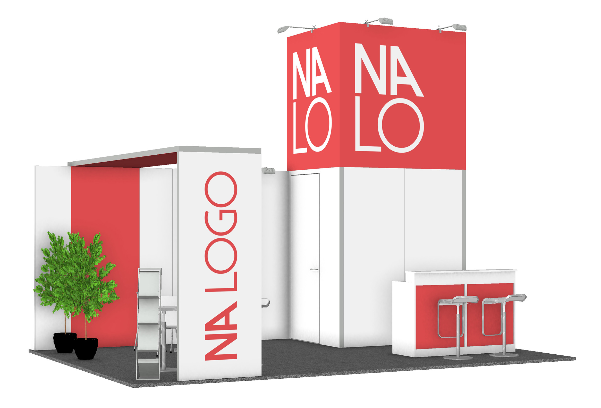 NALO Kopfstand ESKE 4x6m Perspektivansicht