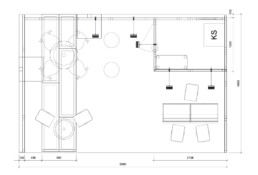 NALO Reihenstand ESKE 4x6m Grundriss