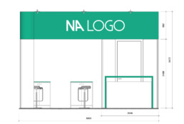 NALO Eckstand NANE 3x5m Ansicht