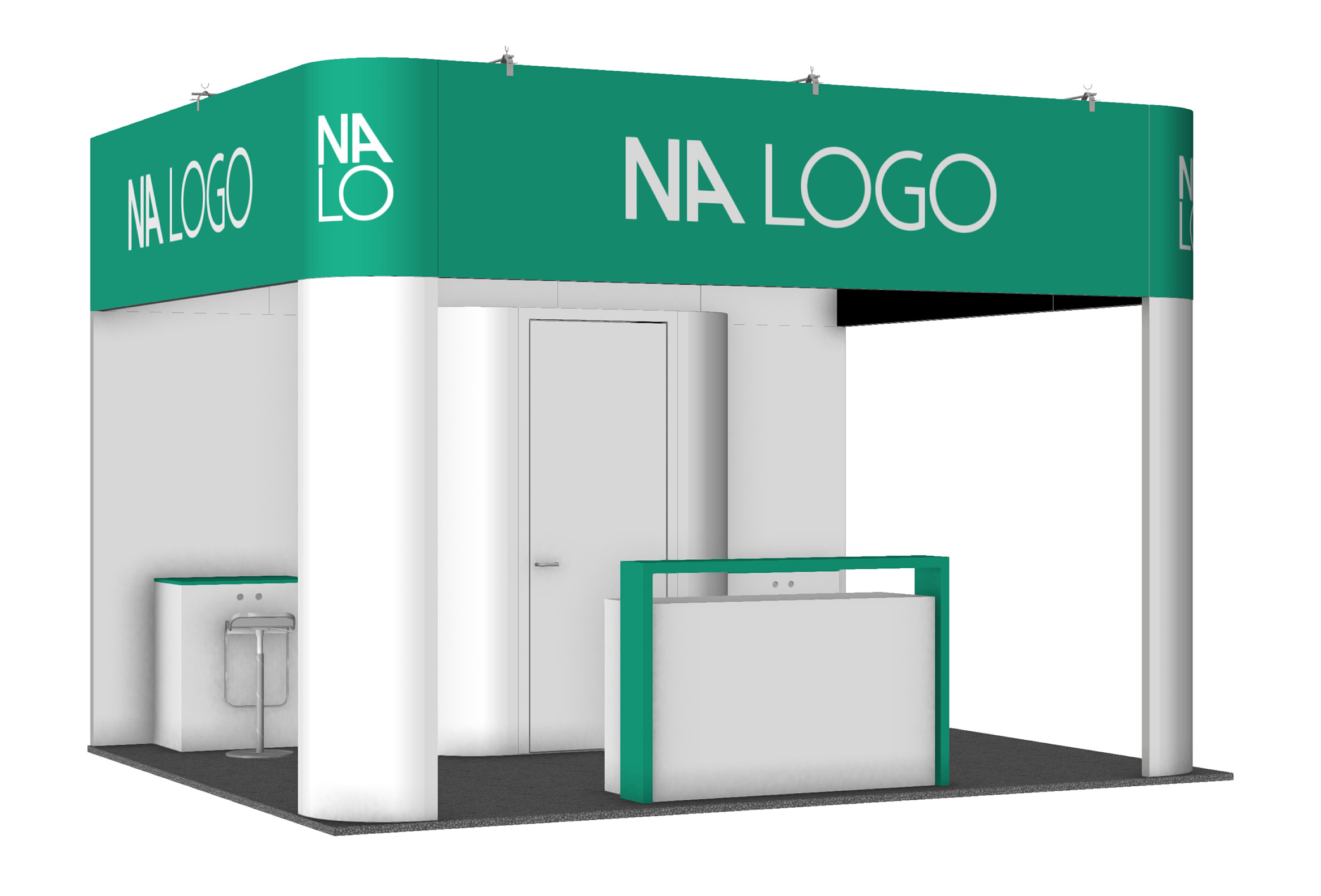 NALO Kopfstand NANE 4x5m Perspektivansicht