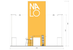 NALO Reihenstand YONA 4x6m Ansicht
